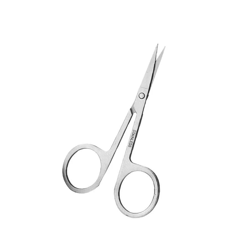 Forbici per peli del naso alla moda Trimmer per il viso con taglio dell'orecchio Strumento di bellezza alla moda in acciaio inossidabile MJ004