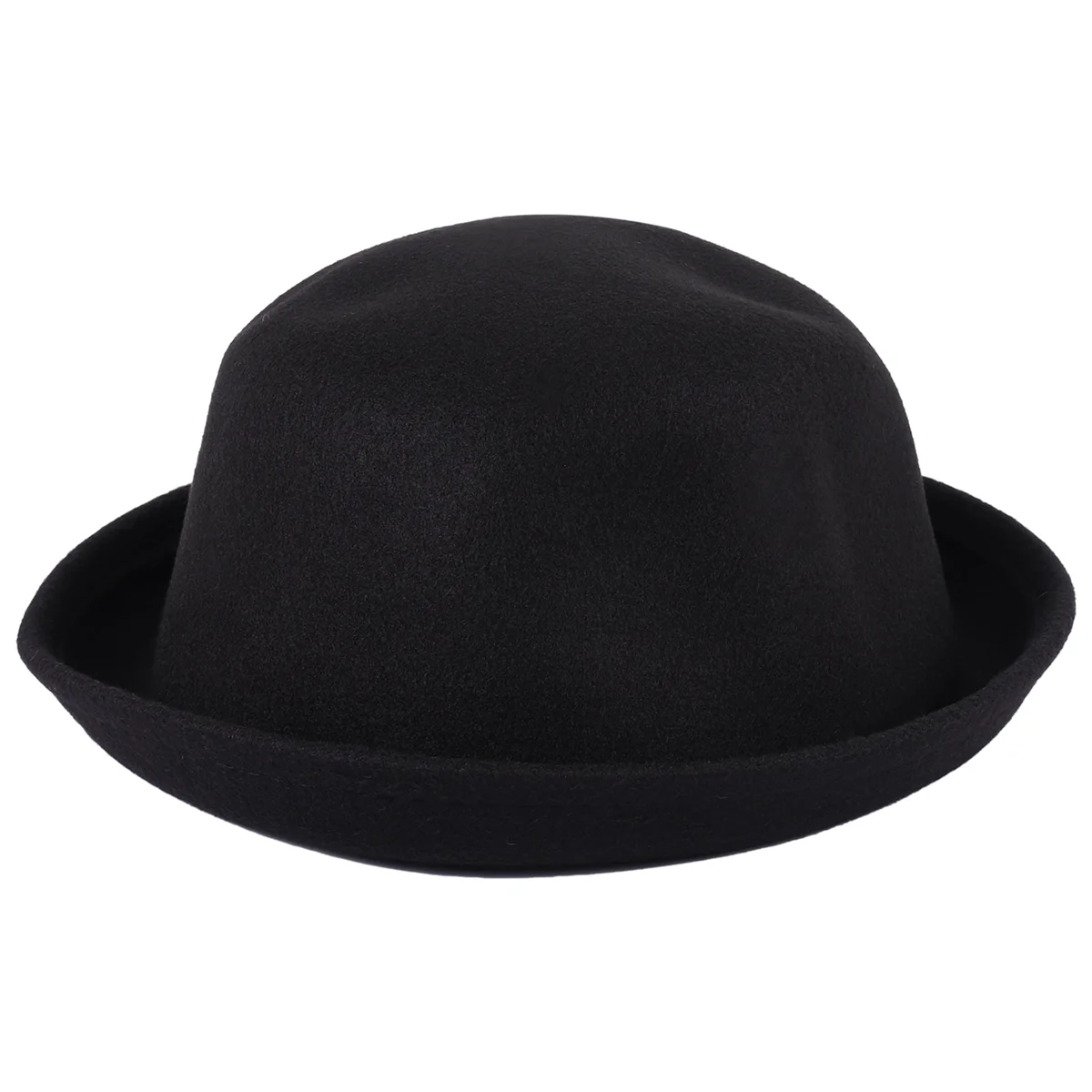 BABQ 1 pezzo melone cappello a bombetta cappello a bombetta cappello a bombetta cappello in feltro cappello chaplin cappello da equitazione (nero)