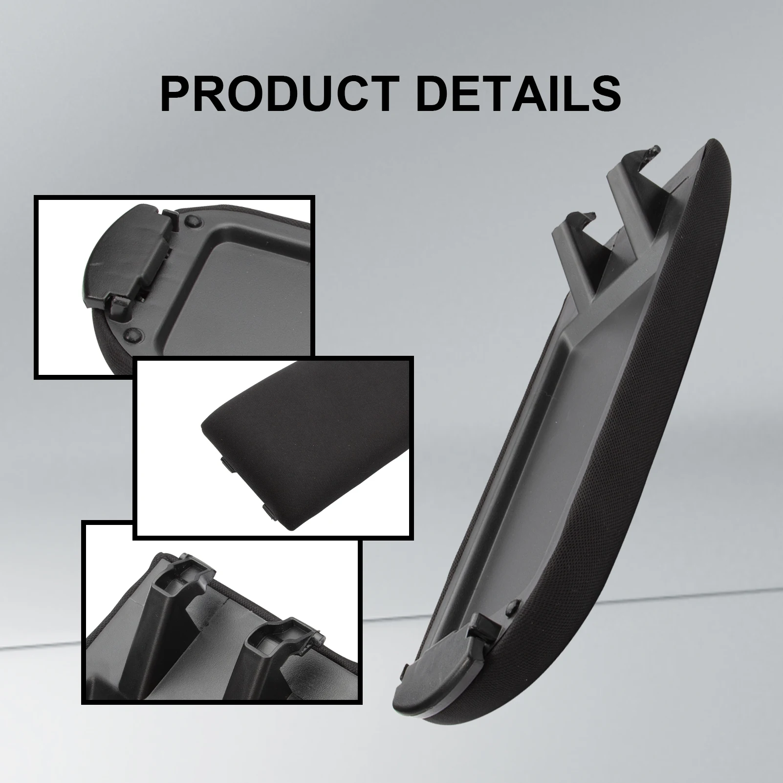 Centre Console Armrest Lid Soft Fabric Armrest Cover Compatible with VW Jetta Golf 4 Mk4 Bora Polo 6R 9N 9N3