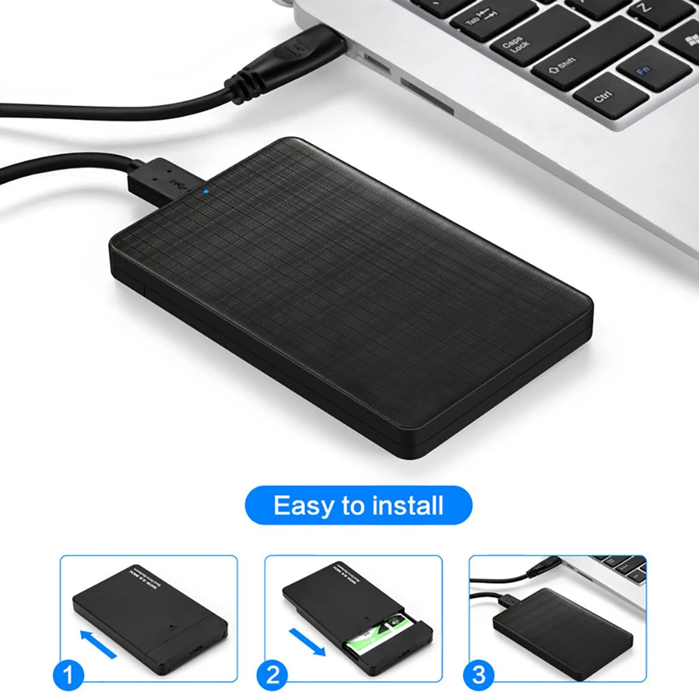 USB 3.0 HDD Enclosure 2.5" SATA External Hard Drive Case 2.5 Inch SSD High Speed Transmission 5 Gbps Support Window Mac Android