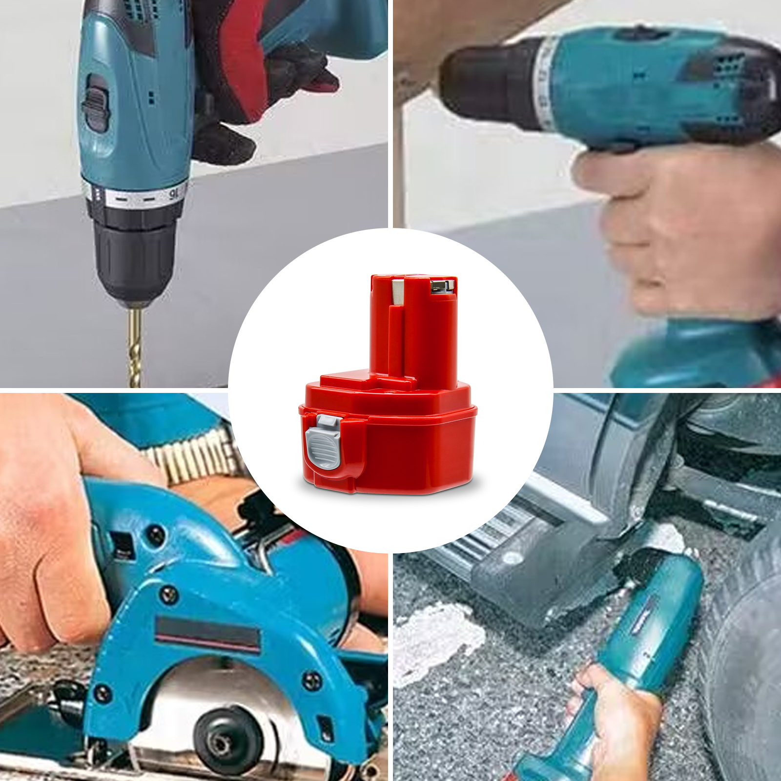 Аккумулятор 12 В, 4000 мАч для Ni-Mh аккумулятора Makita PA12 для Makita 1200 1220 1201 1222 1233SA/B1235 192681 -5 Аккумуляторы для электроинструментов