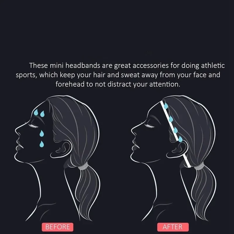 1 banda elástica antideslizante para el sudor, diadema para deportes al aire libre, ejercicio físico, banda para el cabello para Yoga, bandas para el sudor para correr y fútbol para mujeres y hombres