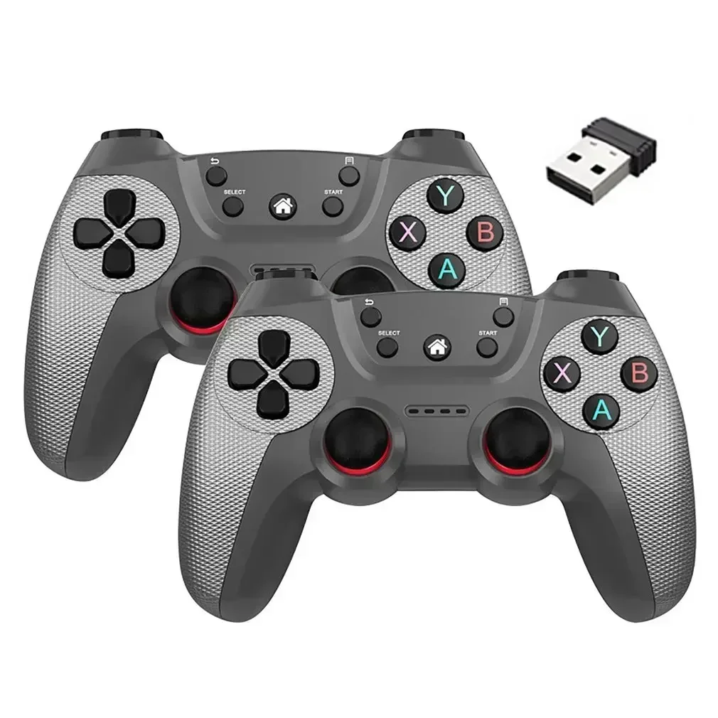 2 szt. Bezprzewodowy Kontroler do PC Bezprzewodowy Kontroler Gier Joystick do Telewizora Komputera Android PC 2.4G Gamepad Pilot