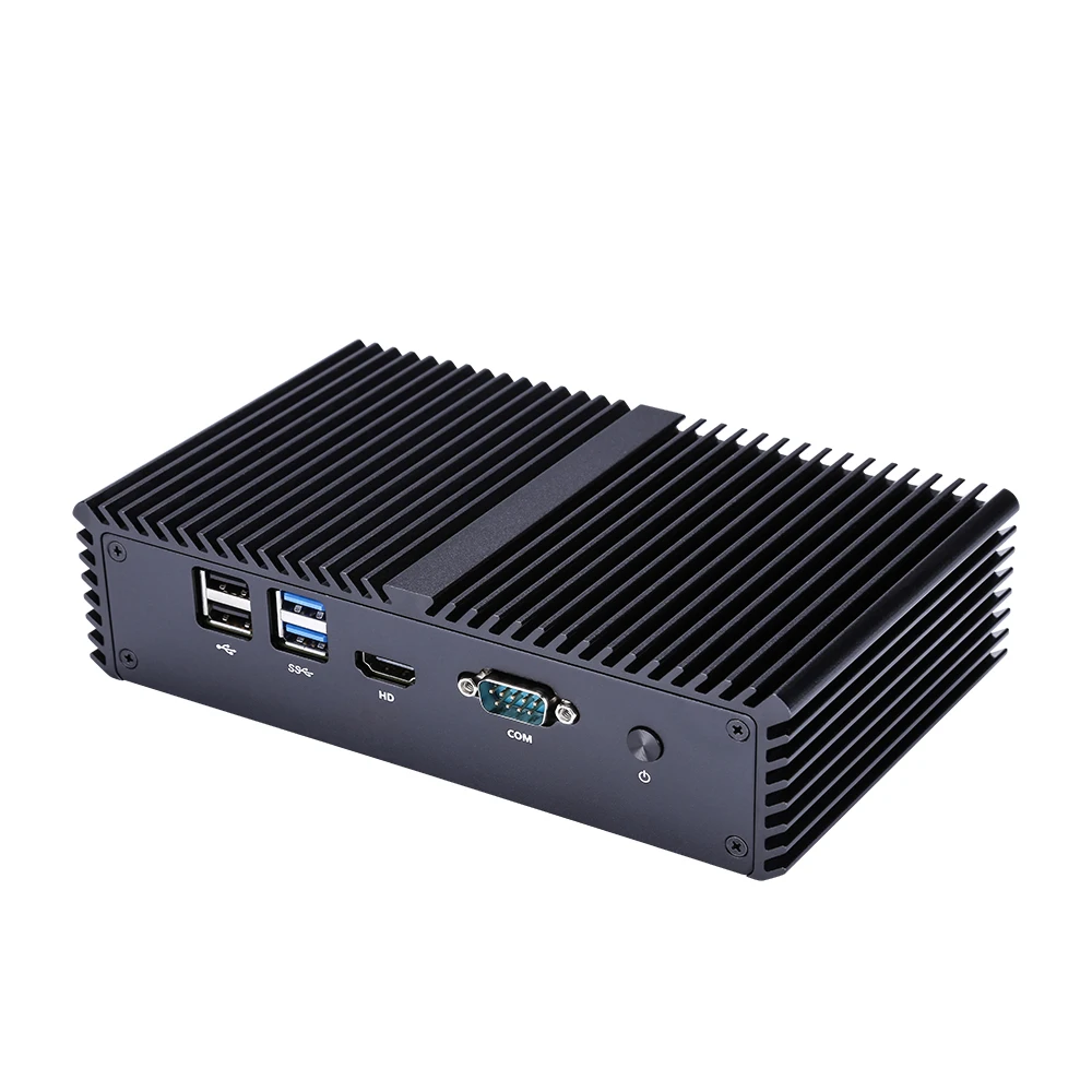 QOTOM Mini PC Router Q300G4 Core i3-5005U i5-5200U AES-NI Firewall Fanless 7x24- 4x I211/I210 LAN PF/Ubuntu/WIN10