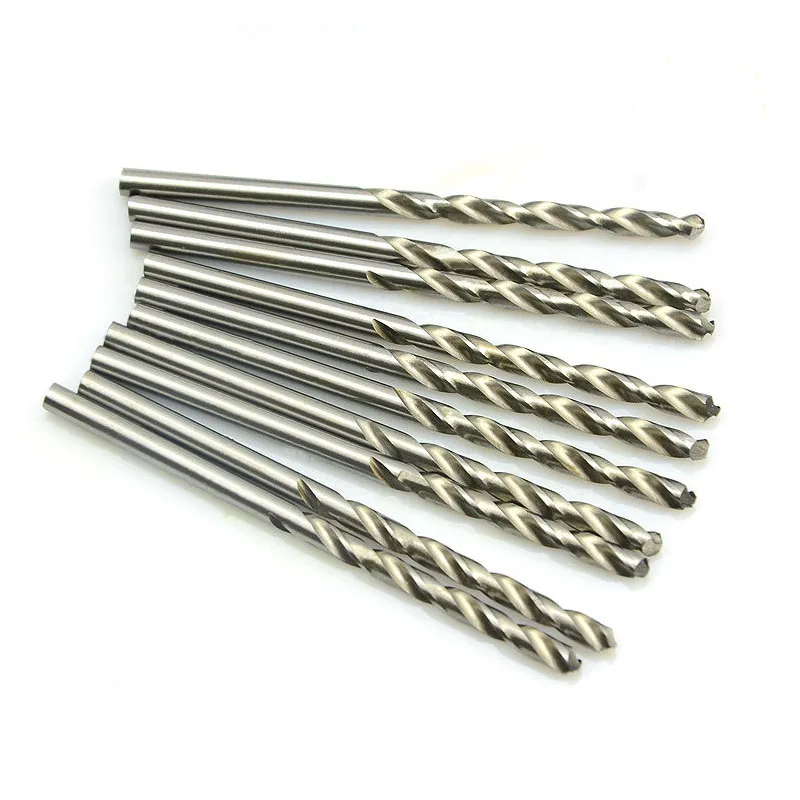 10 ชิ้น/กล่อง 0.5-3.2mm HSS Twist เจาะ Bits Micro Straight Shank เหล็กความเร็วสูงมือไฟฟ้าเจาะบิตสําหรับ Dremel โรตารี่เครื่องมือ