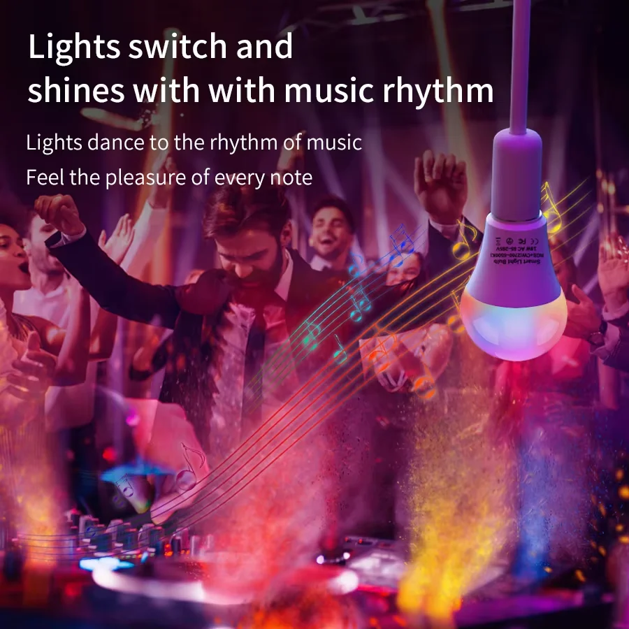 E27 Tuya WiFi Lampadina a LED AC 220V 110V Lampada a LED 10W 15W 20W Smart Alexa Smart Life APP Google Assisant Echo Controllo vocale