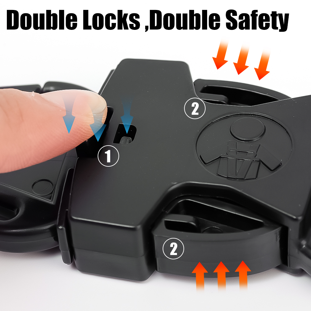 Cinturón de seguridad ajustable para carrito de niños, botón regulador Universal para coche, correa de seguridad para bebé, ajustador de hebilla