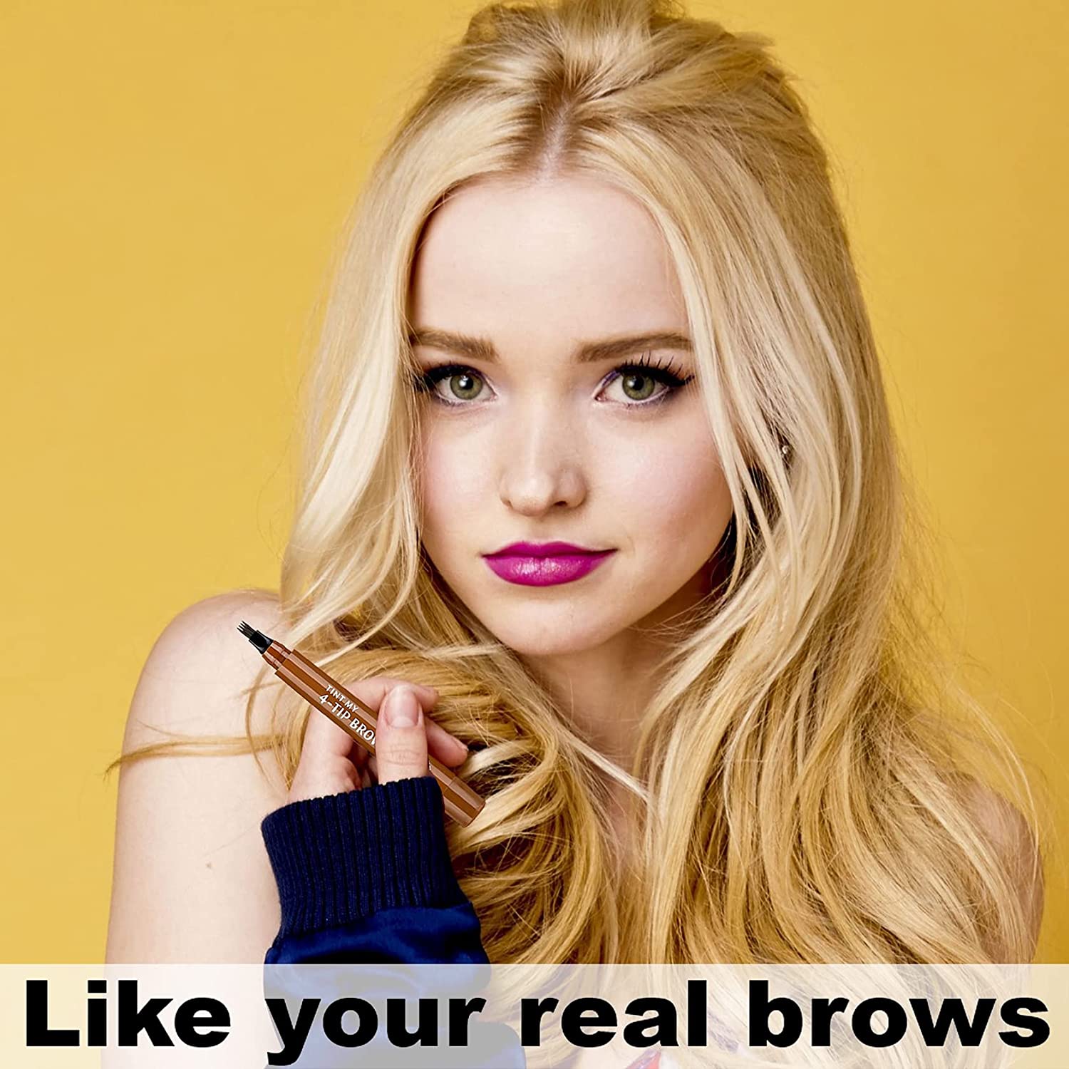 Crayon à sourcils 4 points Maquillajes Para Mujer, liquide imperméable, maquillage longue durée, cosmétique, Microblade