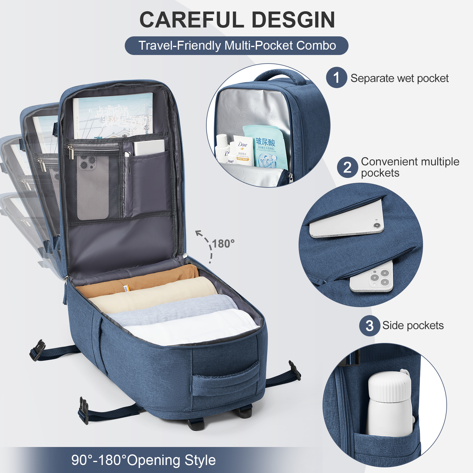 旅行バックパック短距離飛行機ライアンエアキャビンバッグ 40 × 20 × 25 バックパック女性男性レジャースクールラップトップバッグ機内持ち込み荷物