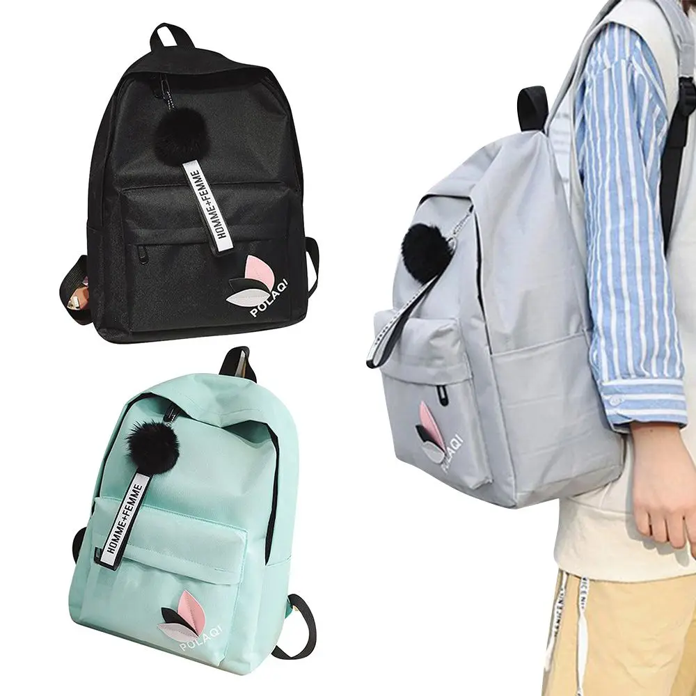 Mochila con estampado de hojas para mujer, bolso escolar de gran capacidad con cremallera, portátil, sencillo