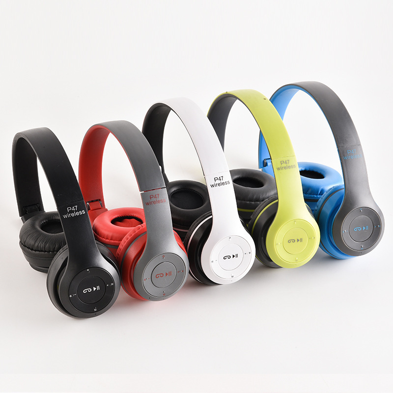 Stereo P47 Headset 5,0 Bluetooth Headset Falt serie Wireless Sportspiel Headset für iPhone Xiaomi