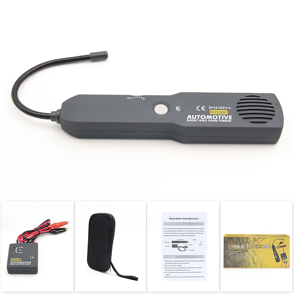6-42V EM415PRO Automotive Korte Kabel Tracker & Open Draadzoeker Universele EM415 PRO Vind Auto Kortsluiting draad Diagnostische Lijn