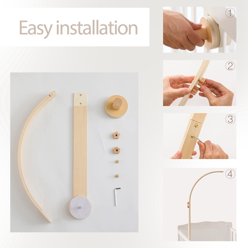 Подвесной держатель-погремушка для детской кроватки