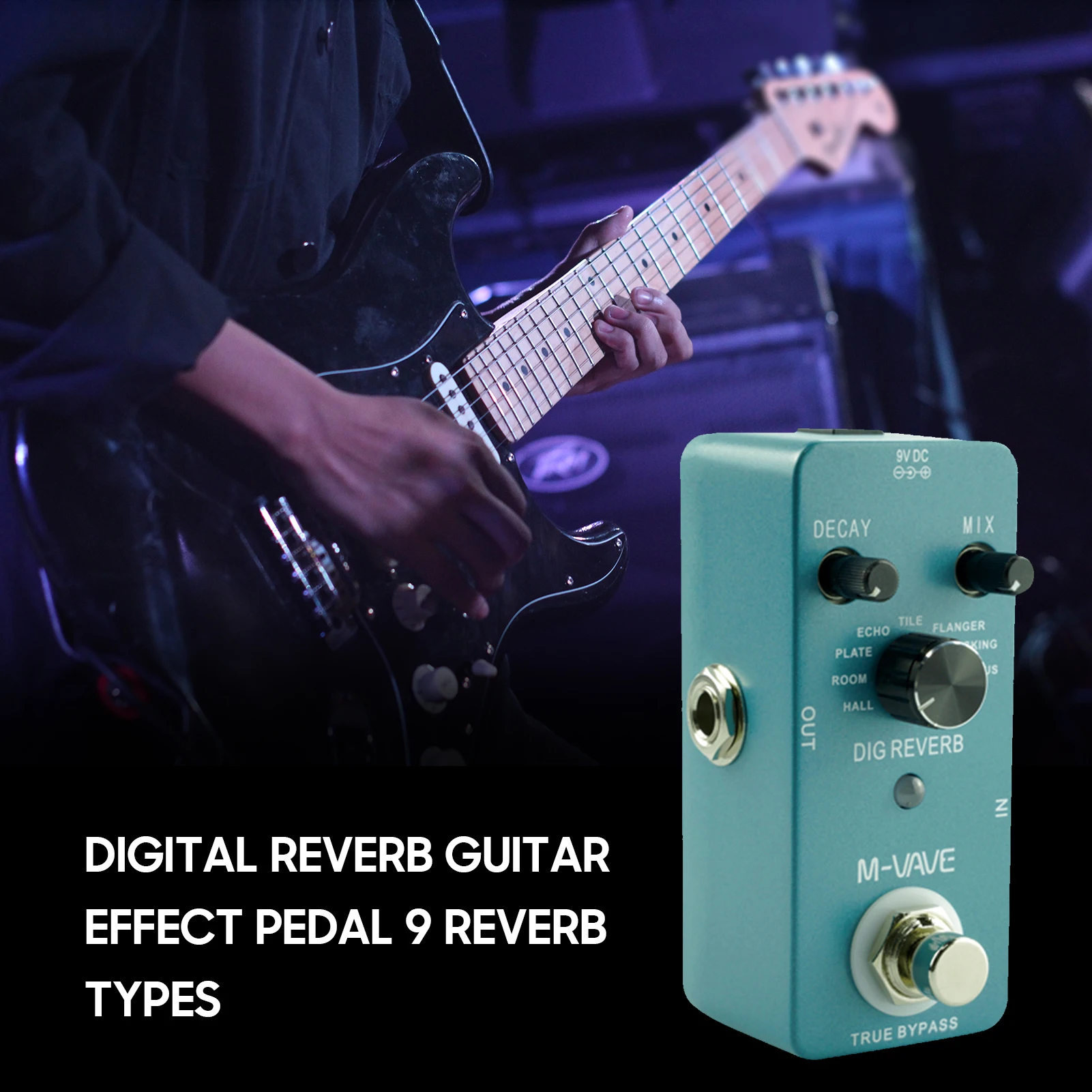 M-VAVE MINI LOOP/IR BOX/ABY/TREMOLO/PHASER/Overdrive/การบิดเบือน/Chorus กีตาร์ไฟฟ้ากีตาร์อุปกรณ์เสริม
