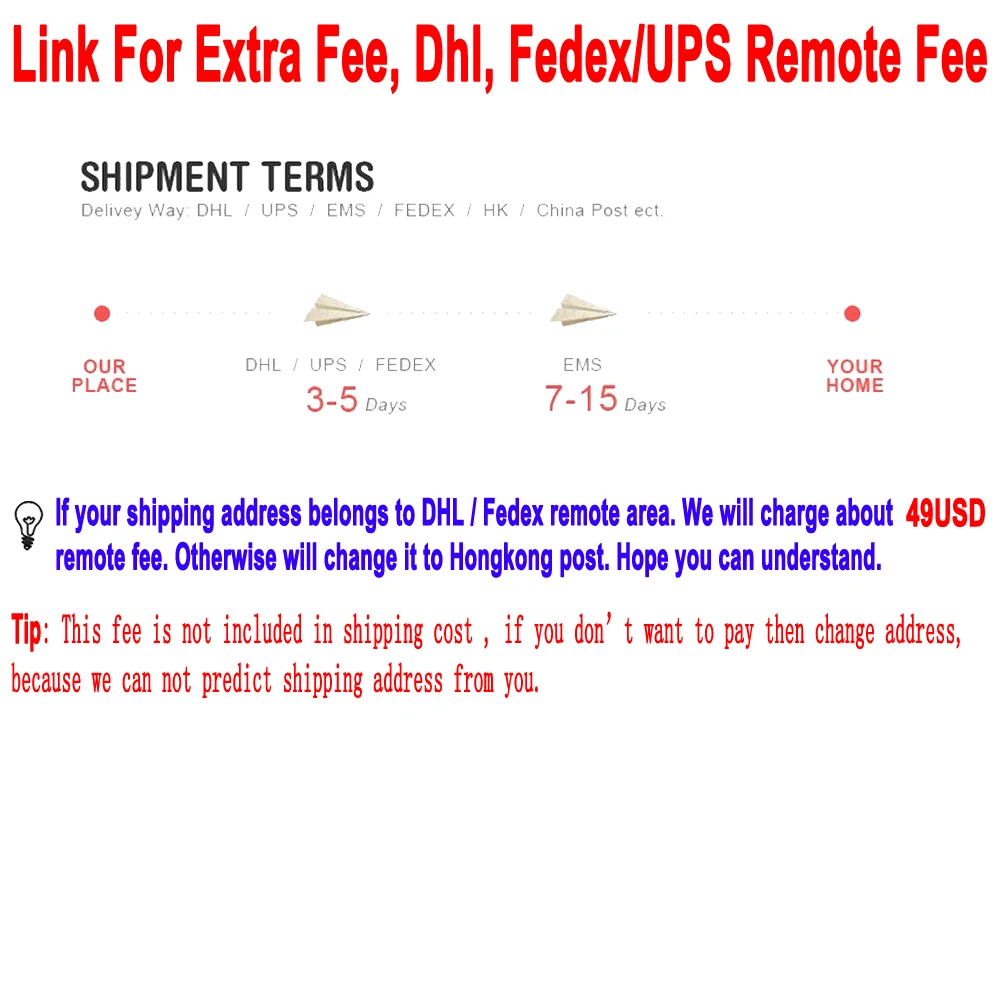 Enlace para tarifa adicional/para DHL,Fedex, tarifa remota de UPS/para herramienta de diagnóstico automático adicional que desee