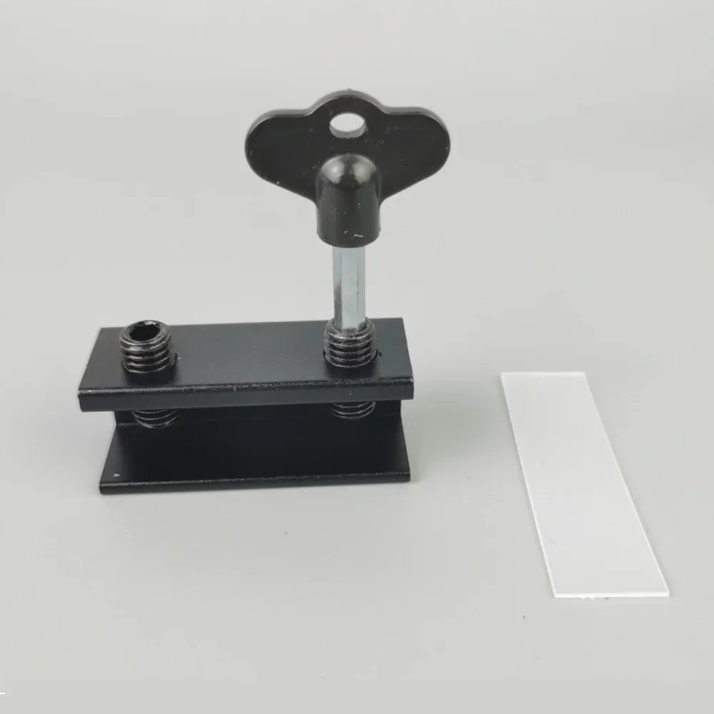 1pc Window Locks for Vertical and Horizontal Windows, Adjustable Aluminum Window Stoppers, No-Drill Install