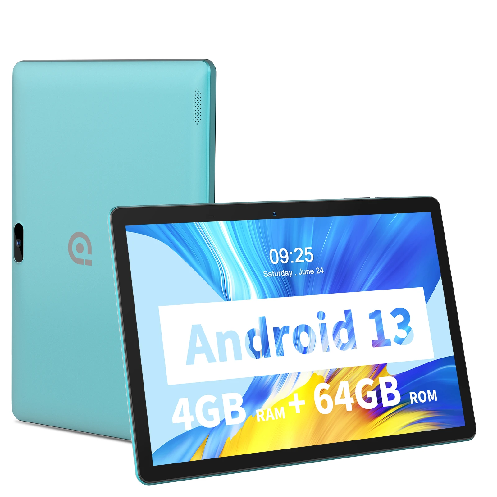 PRITOM M10 10,1 Zoll Android Tablet PC 64 GB ROM Quad-Core HD IPS Bildschirm WiFi GPS