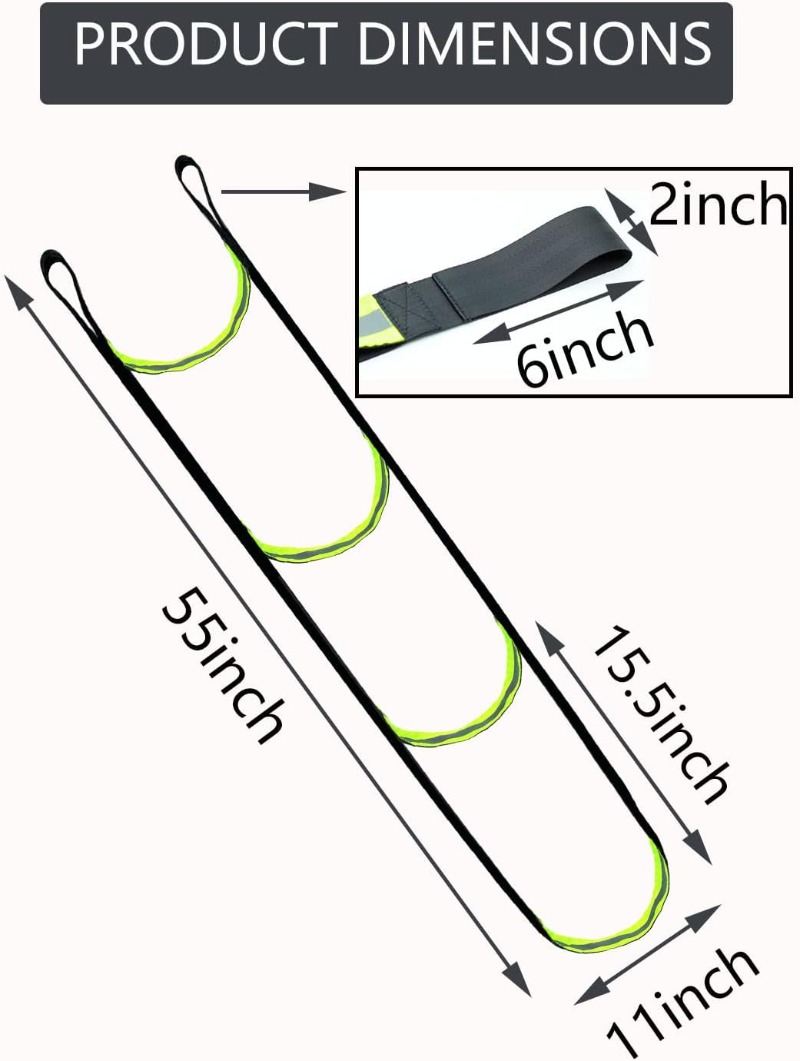 3Step Climbing Stick Aider, Tree Stand Steps, Webbing Hunting Ladders, Lightweight Rope Aider,Outdoor Climbing, Caving,Canyoning