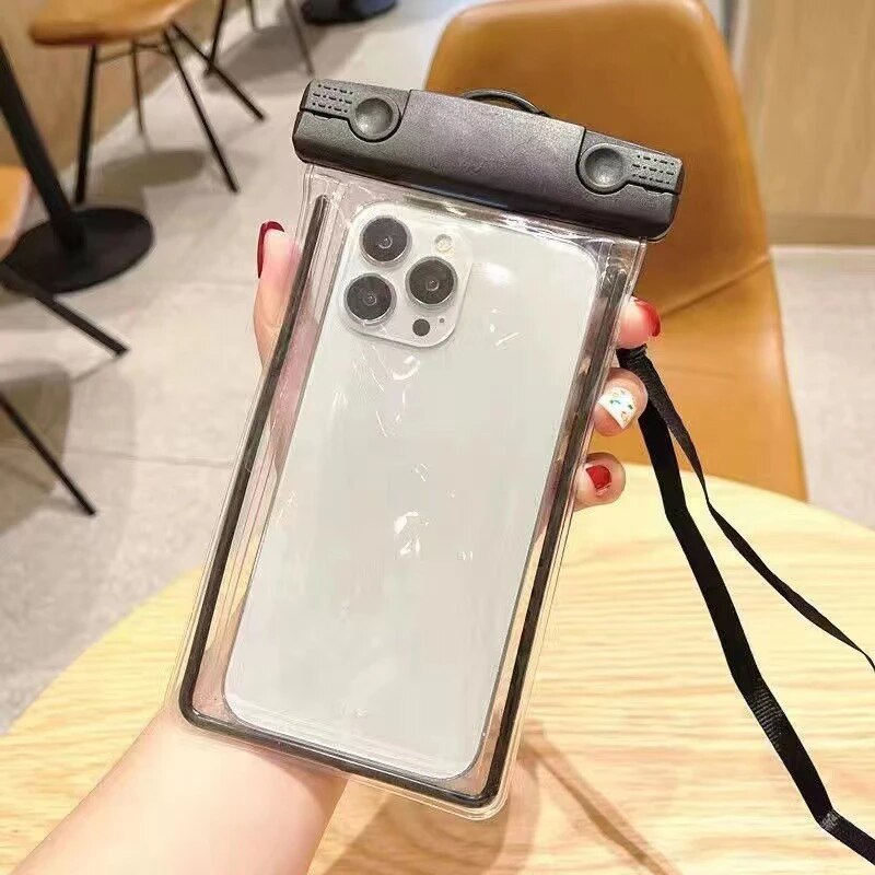 Universal versiegelte Telefon wasserdichte Tasche Lanyard Cross body berührbare Schwimmen Tauchen Telefon Fall