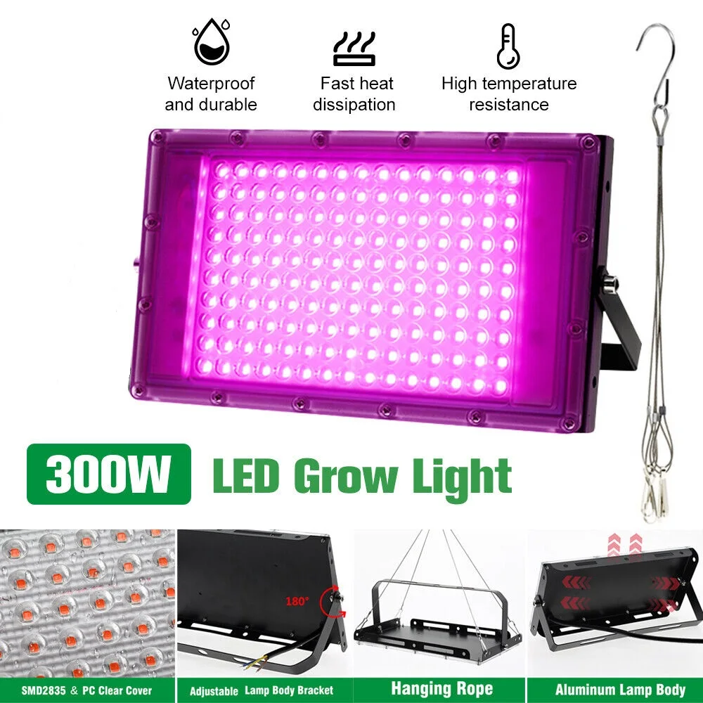 Luz LED de cultivo lámpara Phyto de espectro completo para plantas 50W 100W AC 220V lámpara de cultivo Led Phytolamp iluminación de crecimiento de invernadero de semillas