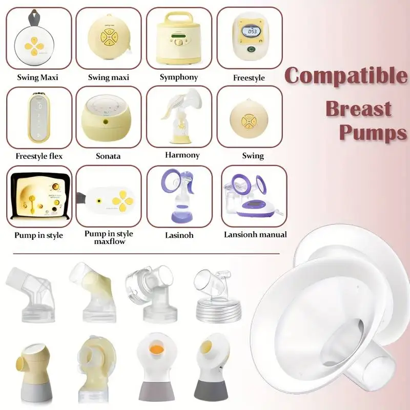 Flanges de aro macio para bomba tira leite Medela/Lansinoh, PersonalFit, Freestyle, Maxflow, Freestyle Flex Swing Maxi Connector