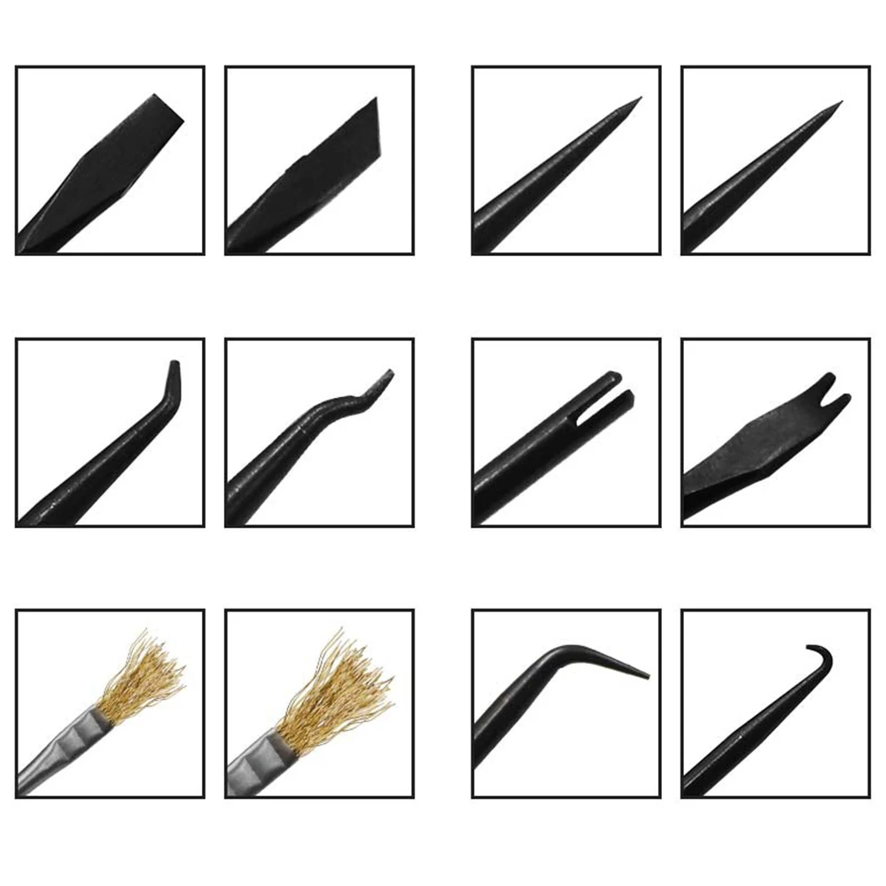 ชุดเครื่องมือช่วยบัดกรี 6 ชิ้น เครื่องมือทำความสะอาดและบำรุงรักษา PCB ซ่อมและช่วยในการบัดกรี อุปกรณ์เสริมสำหรับบัดกรีแผงวงจร