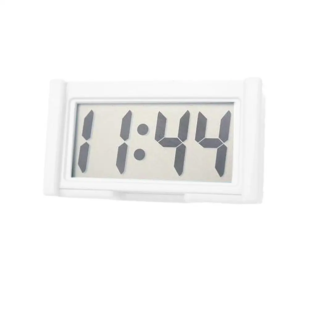 Mini relógio digital decorativo tela grande relógio de carro adesivo eletrônico auto ornamento painel mini acessórios do carro relógio