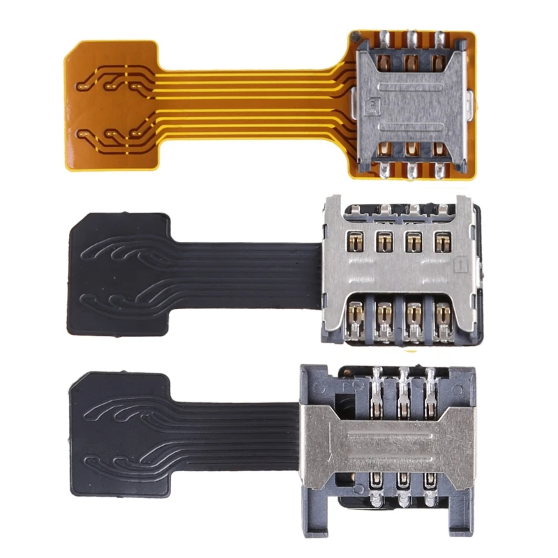 Hybrid Double Dual SIM Card Micro SD Adapter for Android Phone Extender Nano Mic