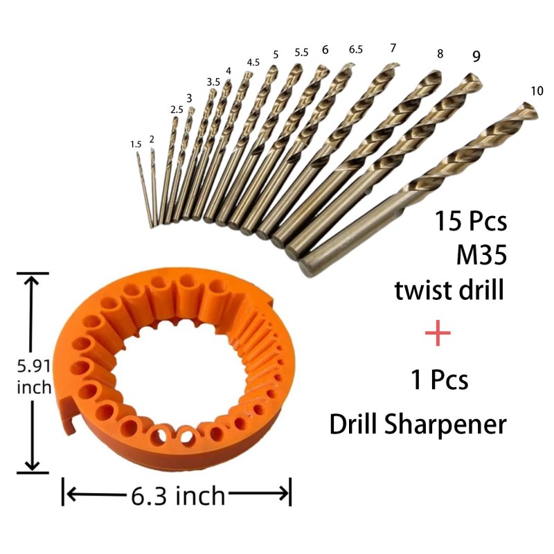 Multipurpose Drill Bit Grinding Sharpener Polishing Grinding Tool 125mm Angle Grinder Powered Tool Parts For 2-13mm Drill Bits
