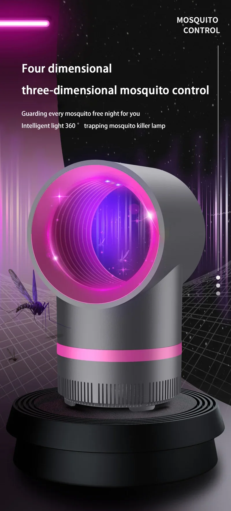 Xiaomi-Lámpara antimosquitos para el hogar, mata mosquitos para interiores, absorbente de mosquitos enchufable USB, repelente de mosquitos para dormitorio y Camping