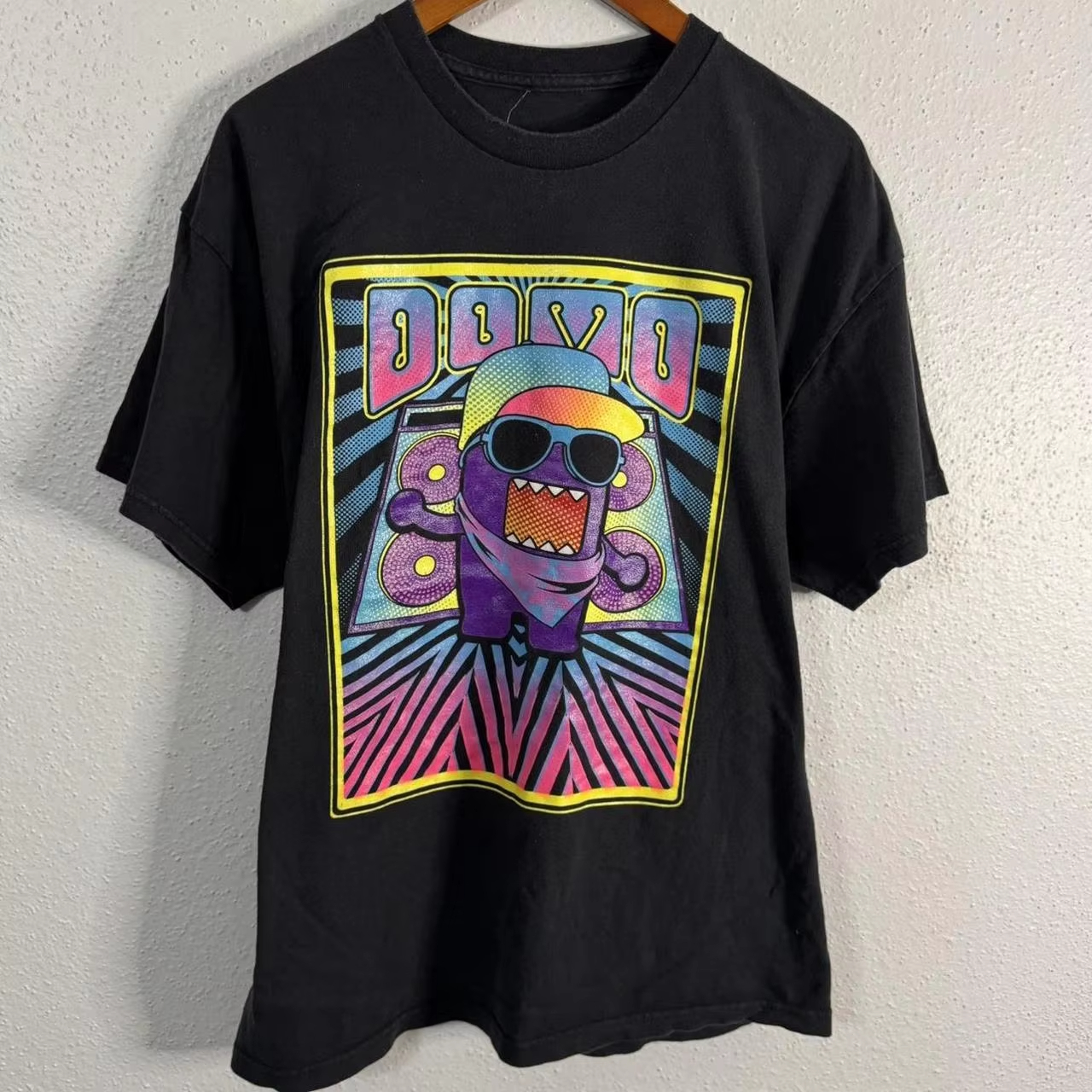 2025 Summer Rhinestone Funny Pattern Daily T-Shirts Men and Women Simple Color Block Versatile Gothic Short-Sleeves Loose Tees