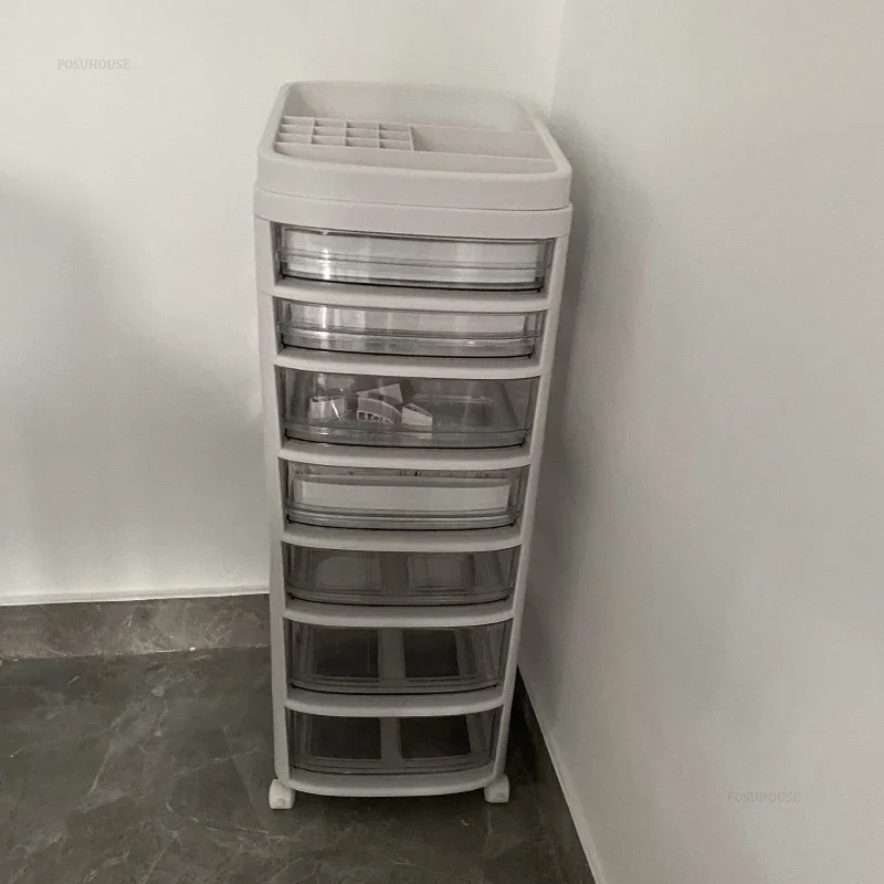 เสริมร้านตัดผมเครื่องมือรถเข็นพลาสติกอะคริลิค Salon รถเข็นเล็บญี่ปุ่นเสริมรถเข็นล้อสําหรับเฟอร์นิเจอร์ Salon