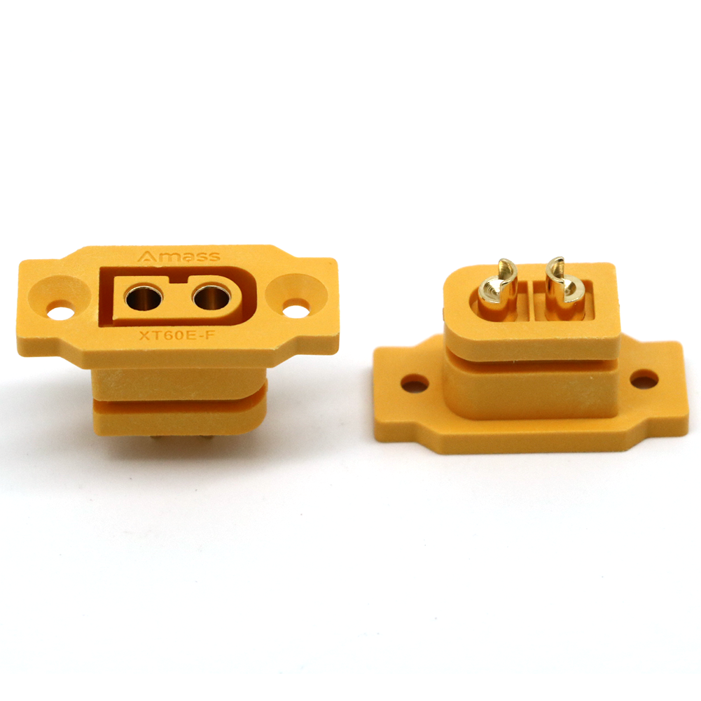 5 pc Amass XT60E-F หญิงขนาดใหญ่ทอง/ทองเหลือง Ni Plated Connector แบตเตอรี่เชื่อมต่ออะแดปเตอร์สําหรับรุ่น RC