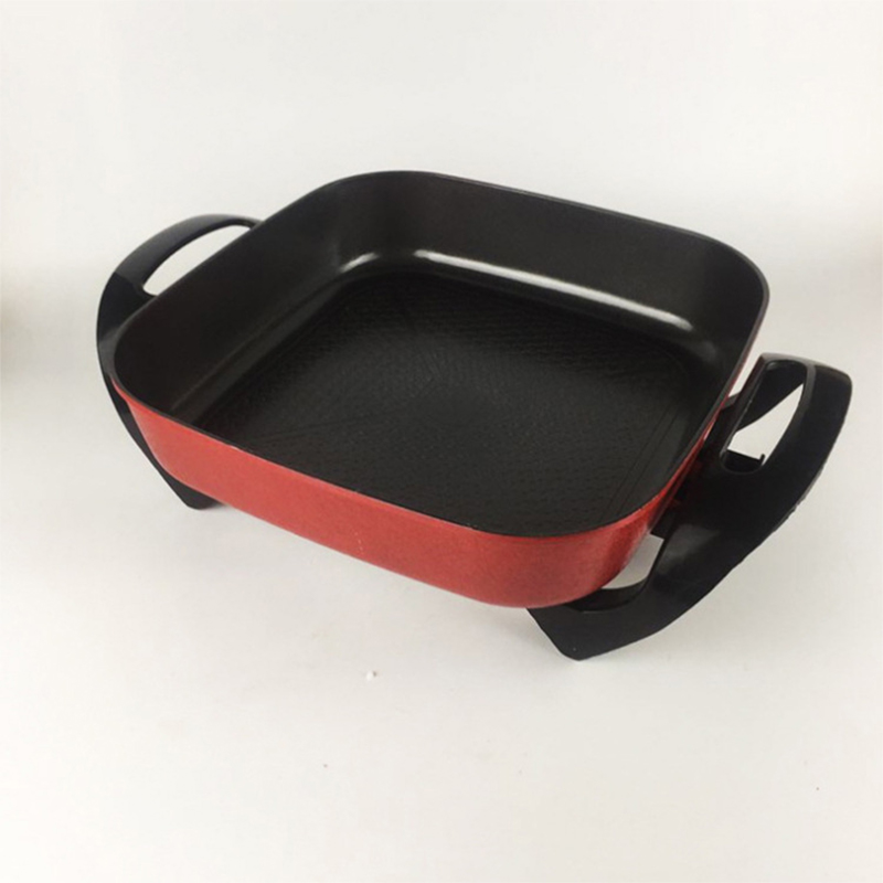 Olla cuadrada multifuncional para el hogar, olla caliente instantánea, olla caliente eléctrica sin aceite, regalo de humo, olla caliente para dormitorio de estudiantes