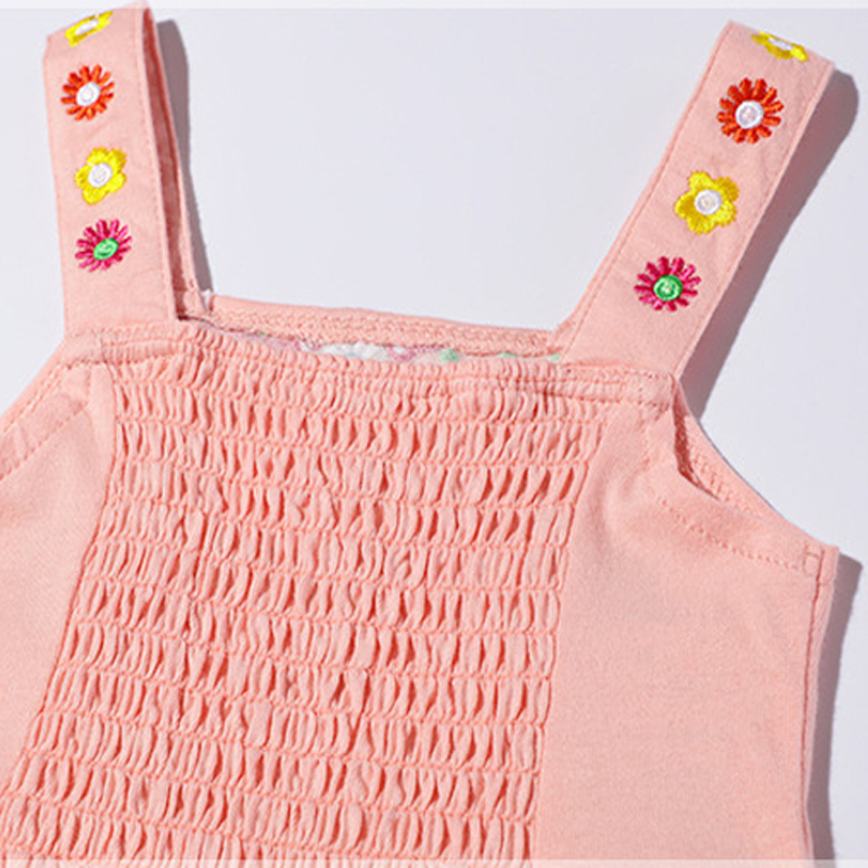 Little maven-ropa informal de algodón para niñas, vestido de verano para niños pequeños de 2 a 7 años, 2025