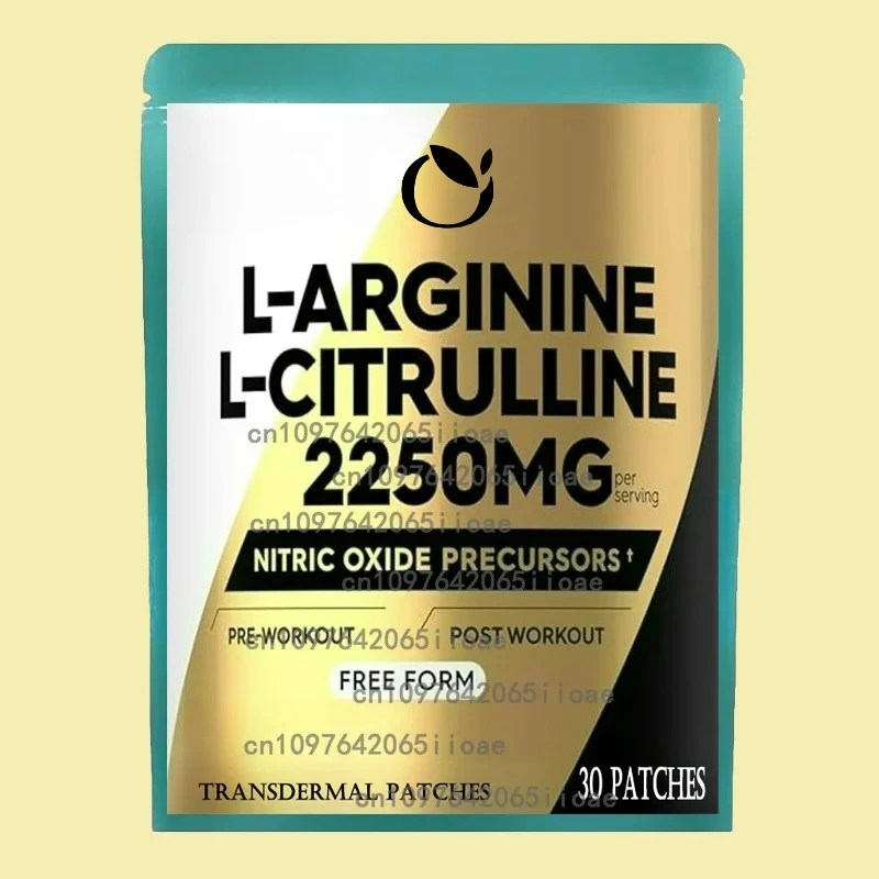 L Arginine L Citrulline Complex Transdermal Patches Nitric Oxide for Men Booster 30 Patches