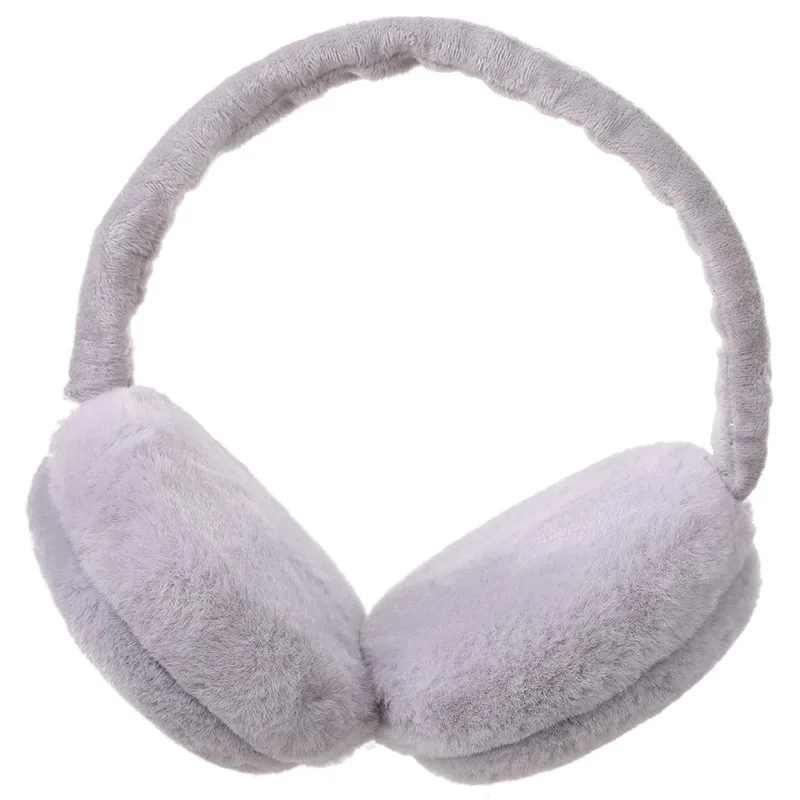 แฟชั่นฤดูใบไม้ร่วงฤดูหนาว Earmuff ผู้หญิงผู้ชายพับหูอุ่น Plush สีทึบปรับหู Muffs Earflap Earmuffs อุปกรณ์เสริม