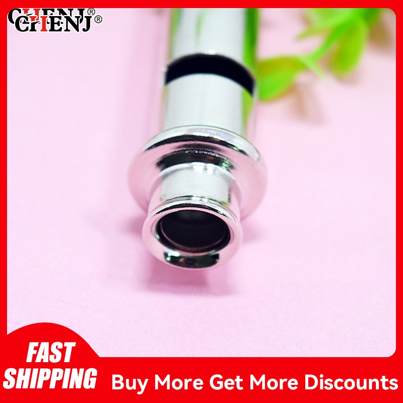 ✉ Высокое качество с шейной цепочкой, металлический свисток из нержавеющей стали, желтый ремешок, полицейский свисток, высокочастотный спасательный свисток