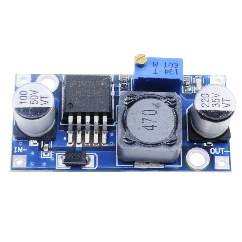 LM2596 DC-DC Buck Converter 3.2V ~ 35V ถึง 1.25-35V ขั้นตอนลงแรงดันไฟฟ้าโมดูล