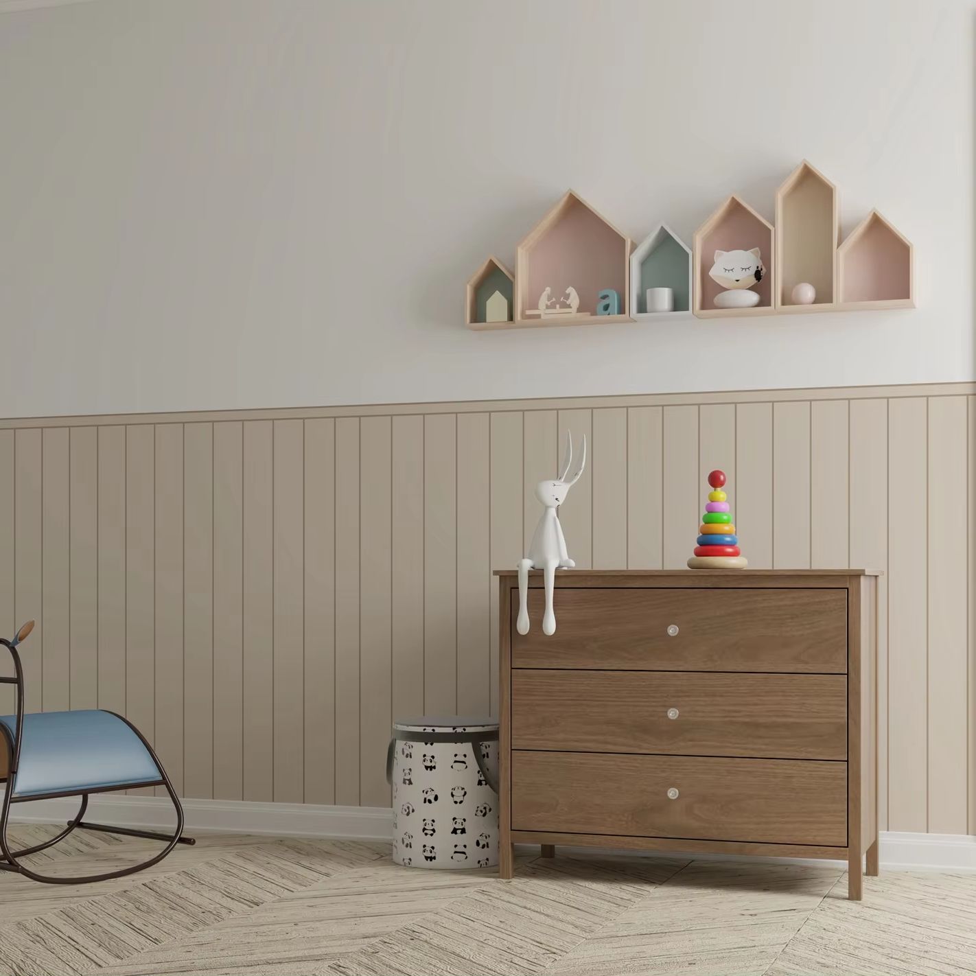 Бежевая стеновая панель, обои для нижней стены для детской комнаты, обои для отслаивания и наклеивания, или обычная полуобои без наклеивания, 50 см * 11 см