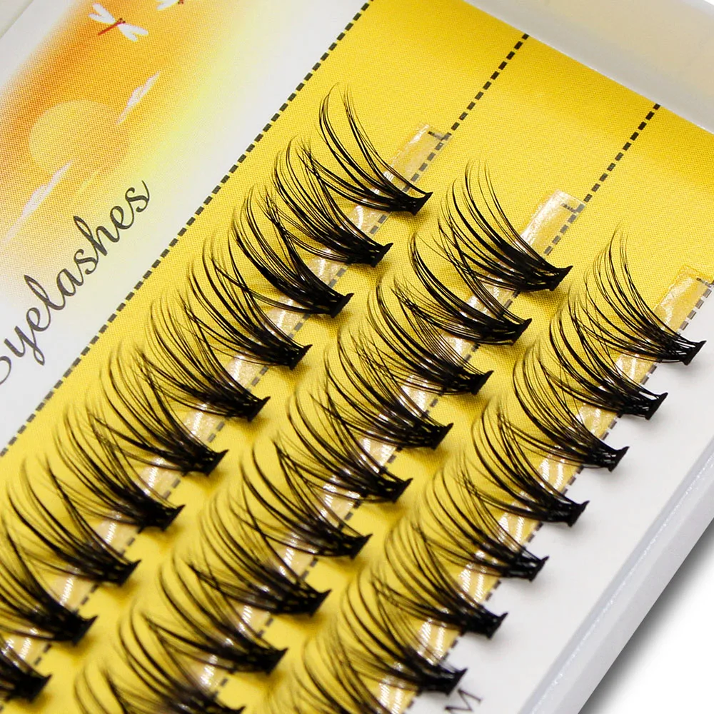 Efecto 3D, extensión de pestañas individuales de visón fino, pestañas postizas negras largas naturales, pestañas profesionales de volumen ruso
