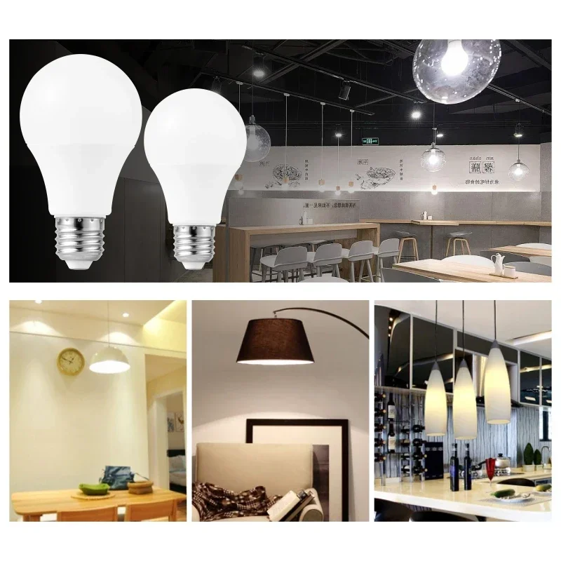 10개/묶음 E27 E14 LED 전구 20W 18W 15W 12W 9W 6W 3W 램프 LED AC 220V 봄빌라 스포트라이트 조명 차가운/따뜻한 백색 램프