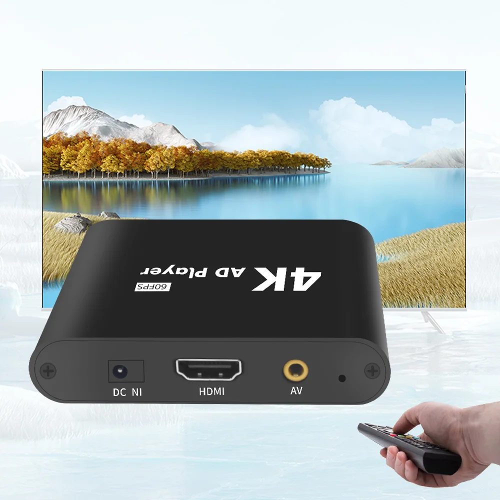 4K60 Frames Code Flow Instrument Media Player with U Disk Player Function and Timed Switch  Auto Start Boot Cycle Video picture.