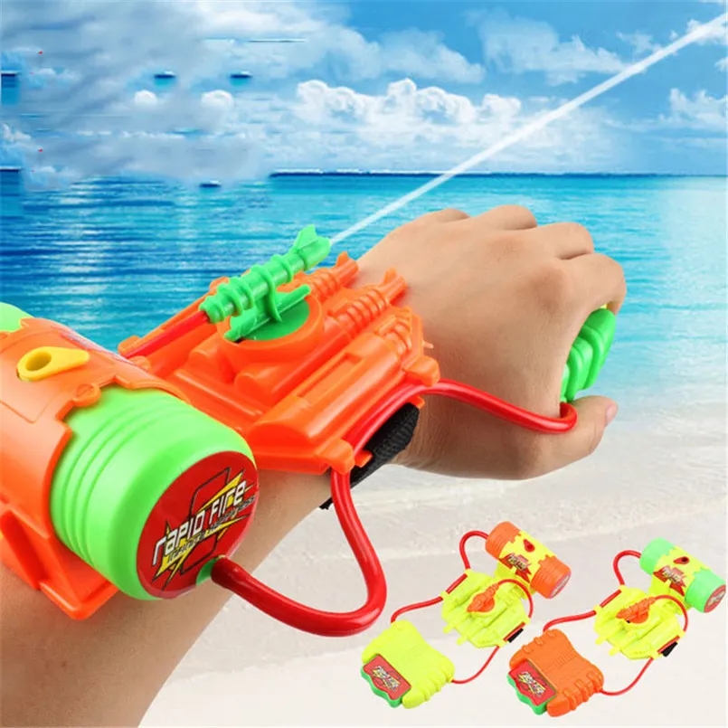 Spaß Spray Handgelenk Hand Wasser pistole Outdoor-Spielzeug Sommer Strand spielen Wasserspiel zeug Schwimmbad Sport Pistole Pistole Waffe Kinder Geschenke