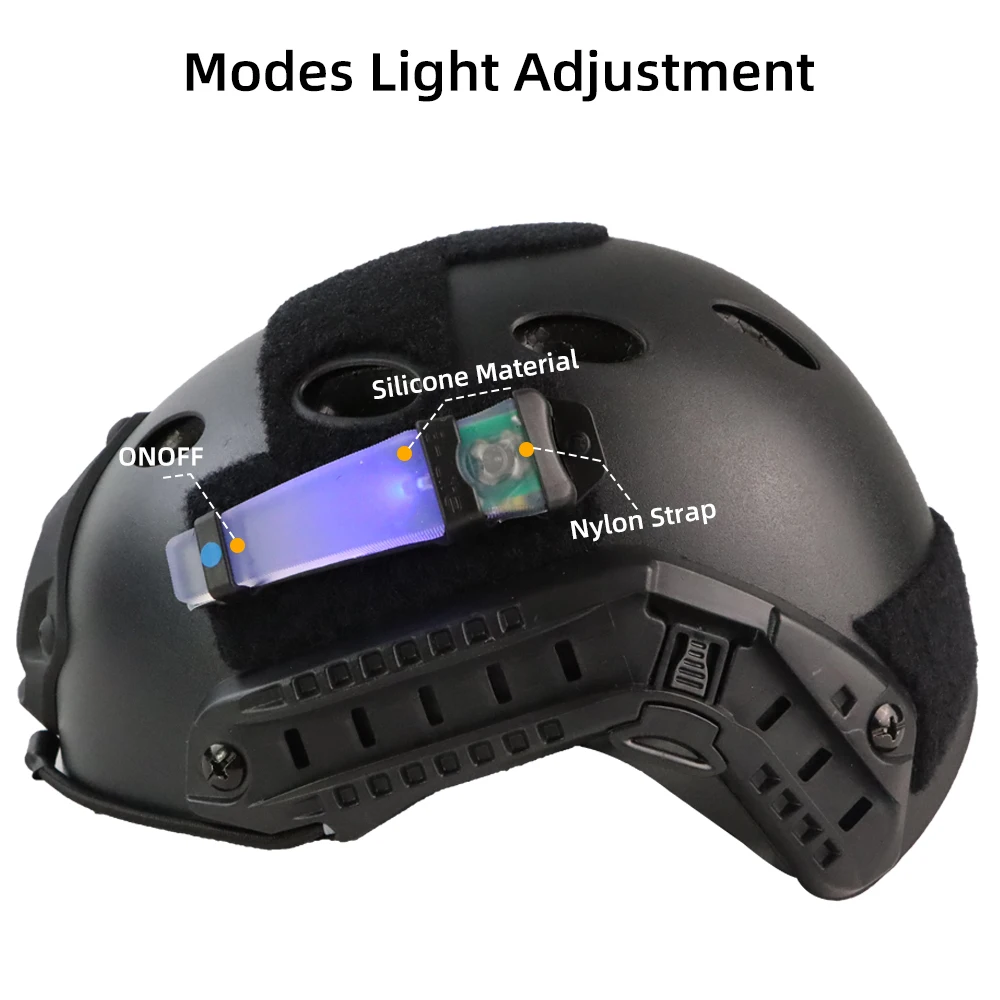 BOOIU หมวกกันน็อคยุทธวิธี Light Identification MARKER โคมไฟความปลอดภัยแฟลช Survival ไฟสัญญาณการล่าสัตว์เดินป่าอุปกรณ์เสริมหมวกกันน็อก