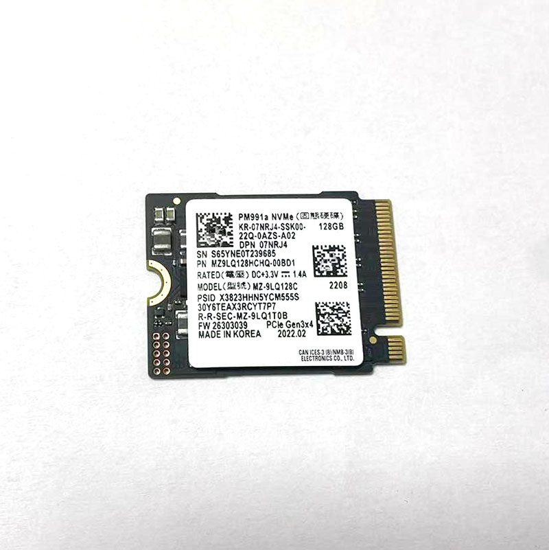 Unidad interna de estado sólido PM991A 128G 2230 M.2 PCIE3.0x4 NVME SSD se utiliza para Surface Pro 7 + Steam Deck cámara hecha a mano cfe