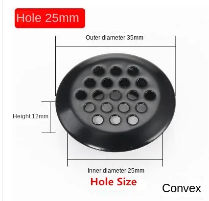 10 шт., сетчатые вентиляционные решетки для вентиляционных отверстий, 19-53 мм