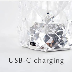 16 kolorów Kryształowa lampka nocna LED Dotykowa projekcyjna lampa stołowa Róża Zdalnie ściemnialna USB Romantyczne nastrojowe światło do wystroju domu