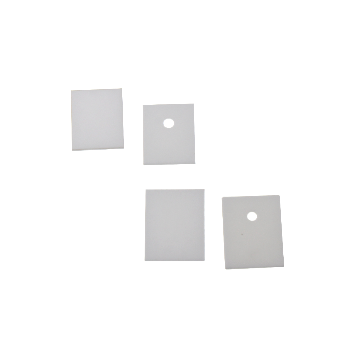 アルミニウム残留断熱材熱性セラミックパッド、シール、TO-3P、220、247、12、14、17、20x18、20、22、25x0.6、1mm穴10個