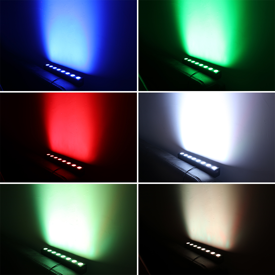 Alien 8 led rgbw 4 em 1 dmx lâmpada de lavagem de parede dj discoteca festa palco efeito luz para dança bar feriado casamento natal dia das bruxas decorar